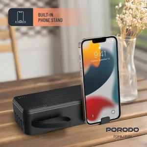 پاور بانک 30000 پورودو Porodo مدل PDPBJ35BK با کابل و چراغ قوه