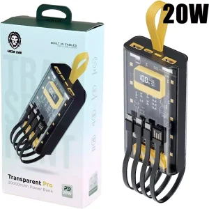 پاور بانک 20000 گرین لاین Green Lion مدل GNTRAPB20KBK توان 20 وات