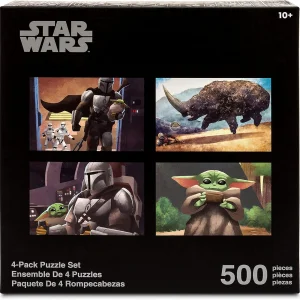 پازل چهار تکه استار وارز Star Wars مدل The Mandalorian مجموعه 500 قطعه ای