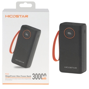 پاوربانک 30000 هایکواستار HICOSTAR مدل P231 توان 22.5 وات