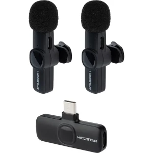 میکروفون یقه ای هایکواستار Hicostar مدل HS-MC521C با گیرنده USB-C