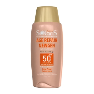فلوئید ضد آفتاب رنگی آردن سولاریس مدل Age Repair Newgen+ حجم 75ml