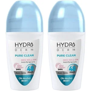 مام رول ضد تعریق بانوان هیدرودرم Hydroderm مدل PURE CLEAN حجم 50ml