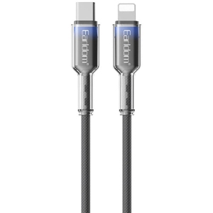 کابل تایپ سی به لایتنینگ ارلدام مدل EC-204C-L توان 27 وات یک متر