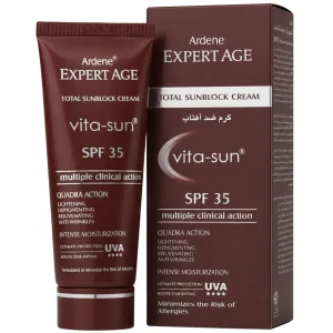 کرم ضد آفتاب بی رنگ آردن اکسپرتیج مدل Vita-Sun با SPF35 حجم 45ml