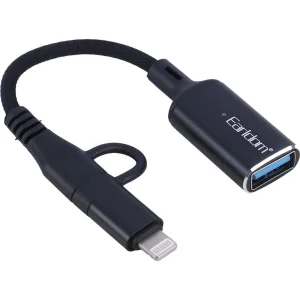 مبدل OTG تایپ سی و لایتنینگ ارلدام ET-OT109CL با USB 3.0