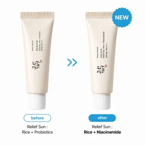 ضد آفتاب بی رنگ بیوتی آف جوسان مدل Relief Sun با SPF50+ و حجم 50ml