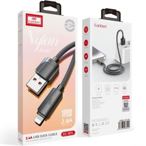 کابل لایتنینگ ارلدام Earldom مدل EC-187L جریان 2.4 آمپر 1 متر