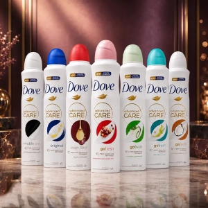اسپری دئودورانت ضد تعریق زنانه داو Dove مدل Go Fresh گلابی و آلوئه ورا