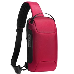 کیف کراس بادی مردانه بنج اصل BANGE BG-22085 رمز دار با پورت USB