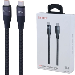 کابل دوسر تایپ سی ارلدام Earldom مدل EC-213C-C توان 100 وات 1 متری