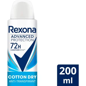 اسپری ضد تعریق زنانه رکسونا Rexona مدل  Cotton Dry 72h حجم  200ml