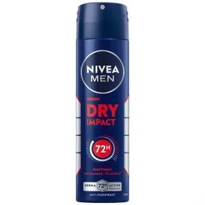 اسپری ضد تعریق مردانه نیوآ NIVEA مدل Dry Impact 72h حجم 150ml