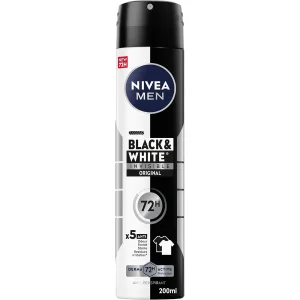 اسپری ضد تعریق مردانه نیوآ Black & White Invisible original 72h حجم 200ml