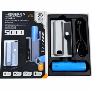 پاور بانک 5000 با باتری قابل تعویض 21700 مدل HY-08