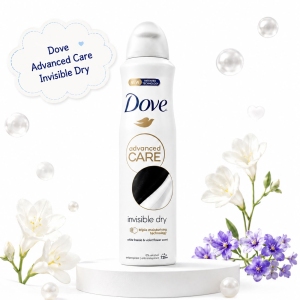 اسپری ضد تعریق زنانه داو Dove مدل Advanced Care Invisible Dry حجم 250ml