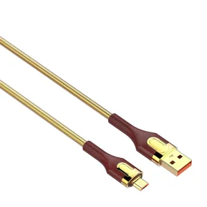 کابل میکرو یو اس بی الدنیو LDNIO مدل LS681 توان 30 وات 1 متر