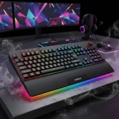 کیبورد گیمینگ هیسکا با نور RGB