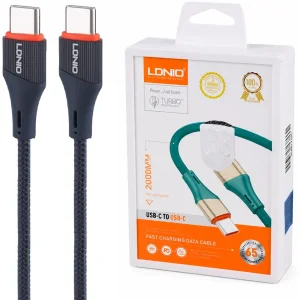کابل شارژ تایپ سی الدنیو LDNIO مدل LC632c توان 65 وات 2 متر