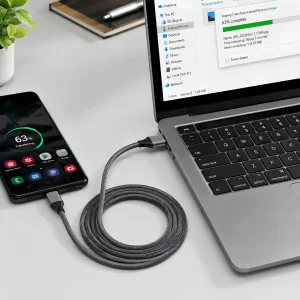 کابل شارژ تایپ سی الدنیو LDNIO مدل LS442 جریان 2.4 آمپر 2 متر