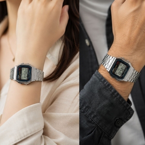 ساعت مچی دیجیتال کاسیو Casio مدل A159WA-N1D نقره ای یونیسکس