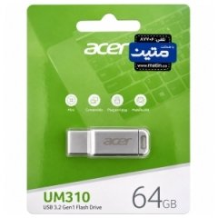 فلش مموری ایسر Acer مدل UM310 ظرفیت 64 گیگابایت USB 3.2 Gen 1 / کیوسی شده