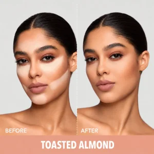 پودر فیکس دو کاره شیگلم Sheglam اصل مدل Insta-Ready رنگ Toasted Almond