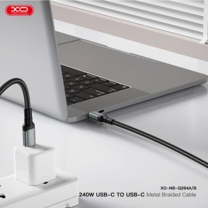 کابل دو سر تایپ سی ایکس او XO مدل NB-Q264B توان 240 وات  2 متر