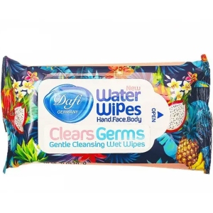 دستمال مرطوب دست و صورت دافی Dafi مدل Water Wipes با 12 برگ