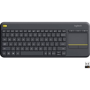 کیبورد بی سیم لاجیتک Logitech مدل K400 Plus با تاچ پد یکپارچه