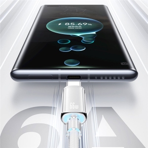 کابل تایپ سی یوسامز USAMS مدل US-SJ658 توان 66 وات 1.2 متر