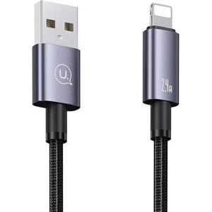کابل لایتنینگ یوسامز USAMS مدل US-SJ669 جریات 2.4 آمپر 2 متر