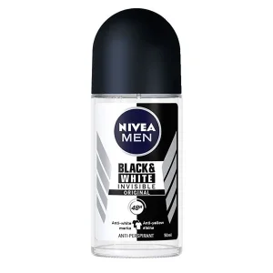 رول ضد تعریق مردانه نیوآ  مدل Black & White Invisible Original ماندگاری 48 ساعته