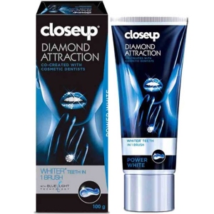 خمیر دندان سفیدکننده کلوز آپ Closeup مدل Diamond Attraction با فناوری نور آبی