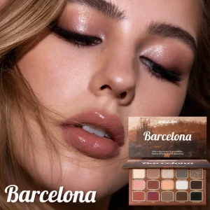 پالت سایه چشم شیگلم SHEGLAM اصل مدل Bliss In Barcelona با 15 رنگ مات و شاین