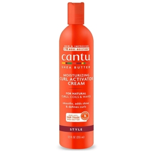 کرم اکتیویتور مرطوب کننده موی فر کنتو Cantu اصل حاوی شی باتر حجم 355ml