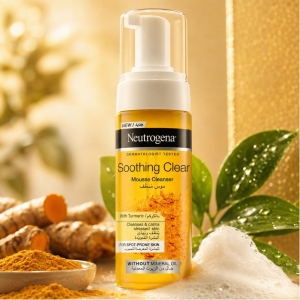 فوم شستشو صورت نوتروژینا Neutrogena اصل مدل Soothing Clear مناسب پوست چرب 150ml