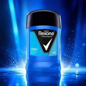 استیک ضد تعریق مردانه رکسونا Rexona مدل Cobalt Dry حجم 50ml محافظت 48 ساعته