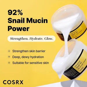 کرم آبرسان و ترمیم کننده حلزون کوزارکس COSRX مدل Advanced Snail 92 حجم 100g