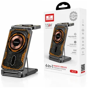 شارژر وایرلس و استند رومیزی ارلدام مدل ET-WC49 توان 15 وات