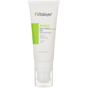 ژل شستشوی صورت ویتالیر مدل Activit مناسب پوست چرب و مختلط 200ml