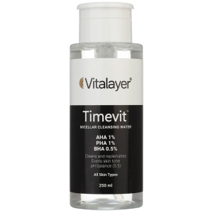 میسلار واتر ویتالیر مدل Timevit مناسب انواع پوست حجم 250 میلی‌لیتر