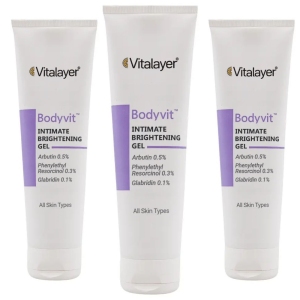 ژل روشن کننده نواحی حساس ویتالیر مدل Bodyvit مناسب انواع پوست 150ml