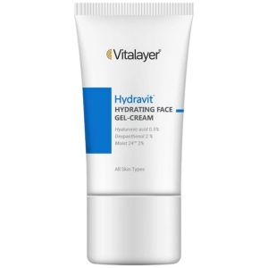 ژل کرم آبرسان صورت ویتالیر مدل Hydravit حجم 50ml مناسب انواع پوست