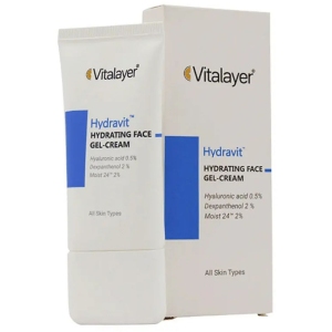 ژل کرم آبرسان صورت ویتالیر مدل Hydravit حجم 50ml مناسب انواع پوست