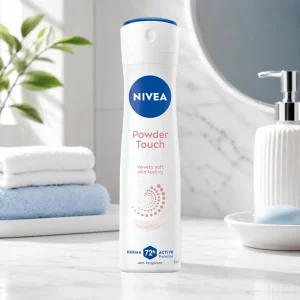 اسپری ضد تعریق زنانه نیوآ NIVEA مدل Powder Touch با محافظت 72 ساعته 150ml