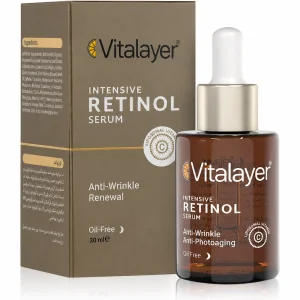 سرم قطره چکانی رتینول 0.5% ویتالیر مدل Intensive Retinol ضدچروک 30ml