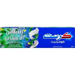 خمیر دندان کرست Crest مدل Complete Herbal Fresh رایحه نعناع و لیمو 100ml