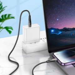 خرید کابل شارژ یو اس بی به لایتنینگ هوکو