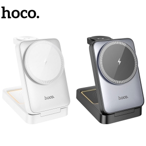 شارژر وایرلس سه کاره هوکو Hoco مدل CQ21 توان 15 وات
